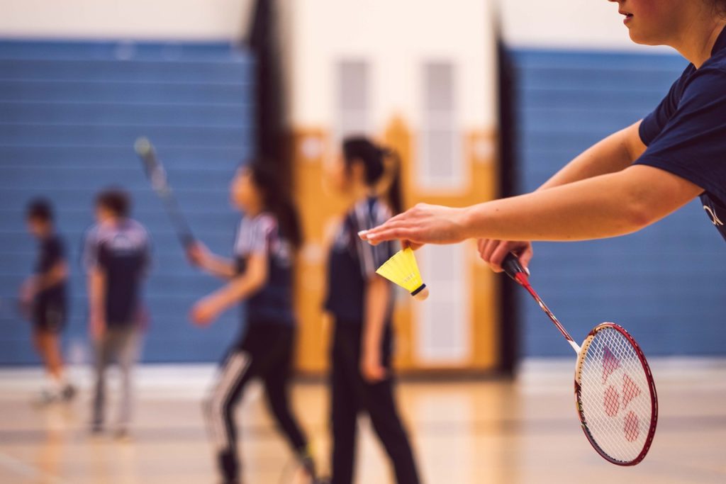 Raquette badminton lycée
